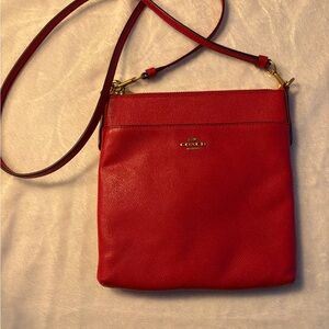 Coach Vibrant Red Crossbody Bag